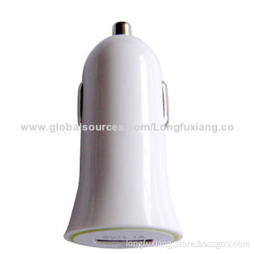 2.1A USB Car Charge for iPhone, 5V, 2,100mAh Output